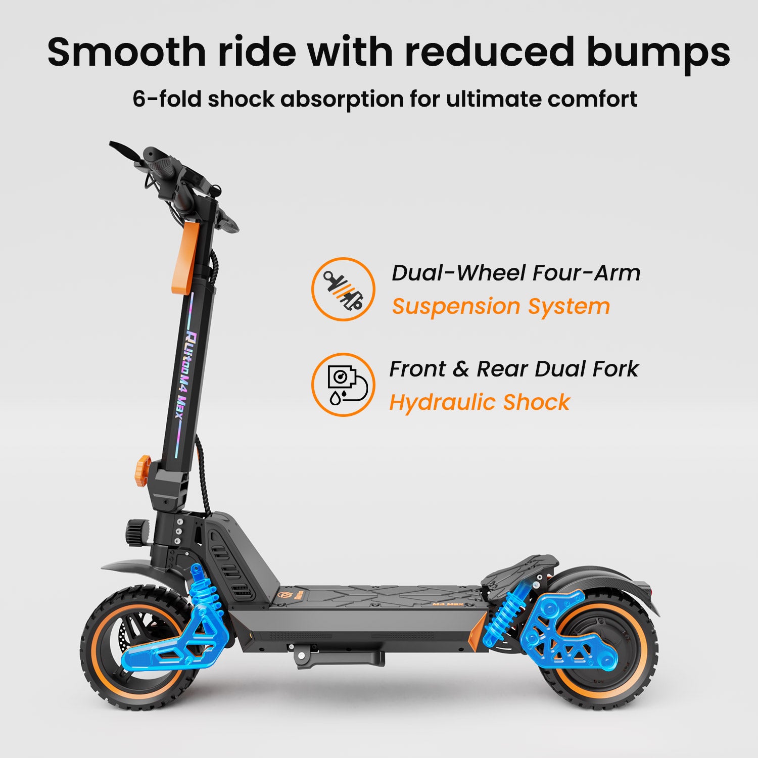 Ruitoo M4 Max — Monopattino Elettrico 1000W 55km 4