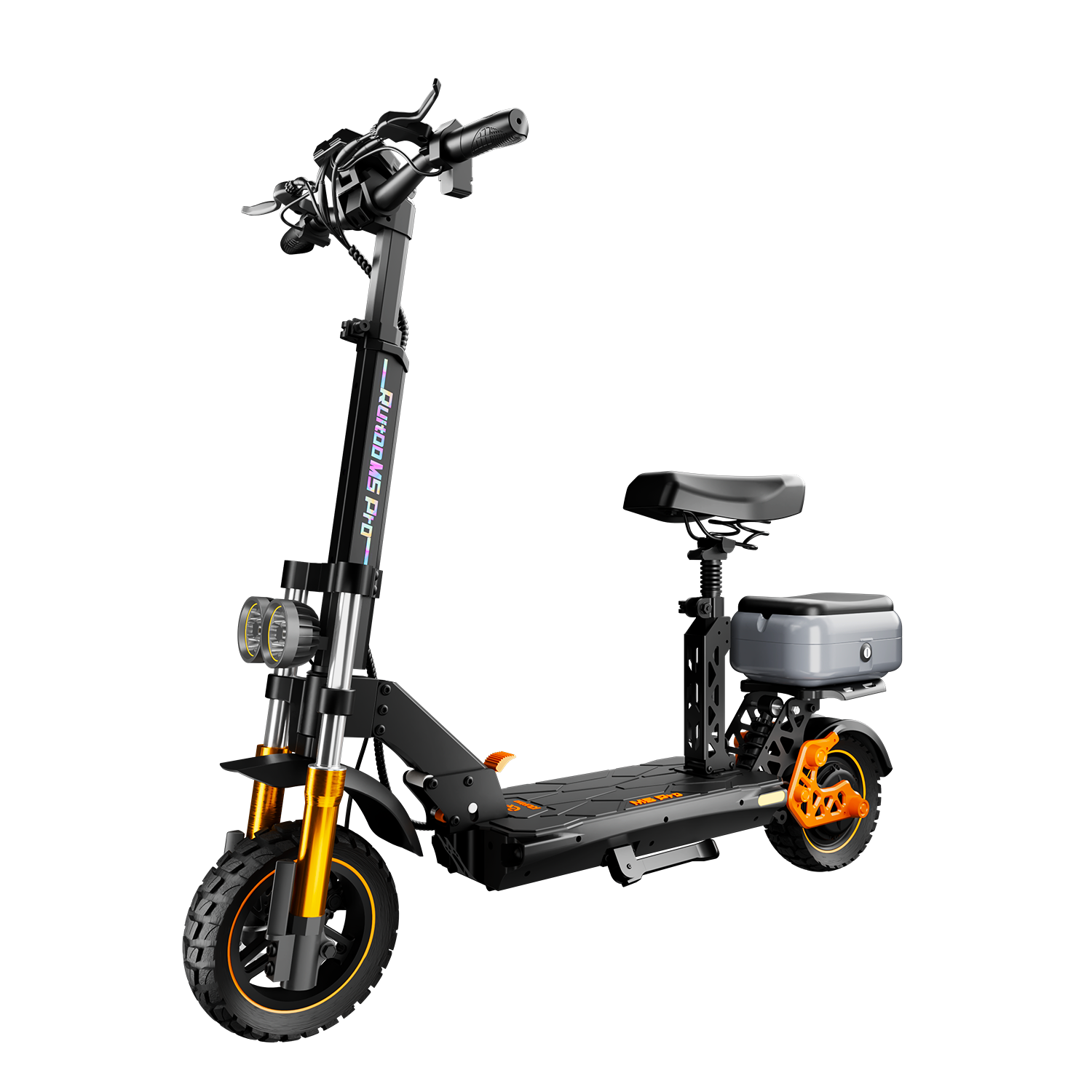 Ruitoo M5 Pro — Monopattino Elettrico 1200W con Sedile e Box 6