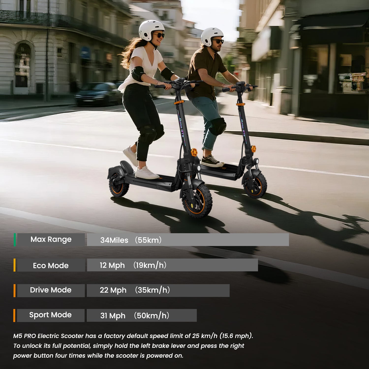 Ruitoo RT6 — Monopattino Elettrico 800W 55km 2