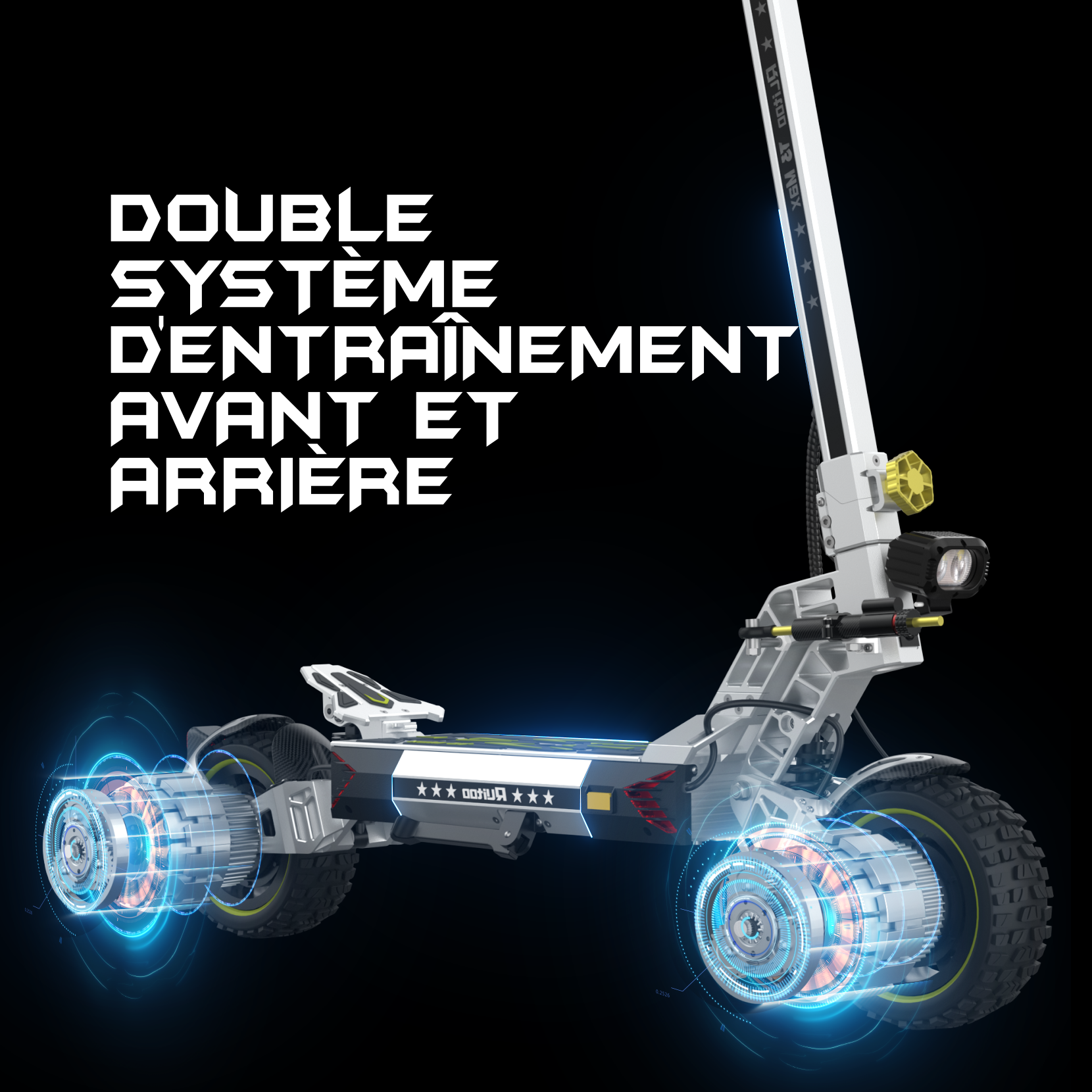 Ruitoo T3 Max — Monopattino Doppio Motore 3000W All-Terrain 6